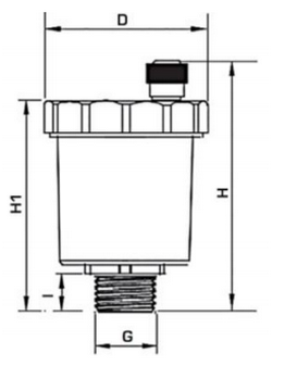 Габариты воздухоотводчика Stout SVS-1011-000015