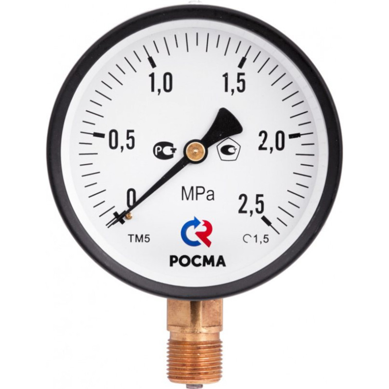 Манометр радиальный Росма ТМ-310P.00 (1/4", 63 мм, 0-6 бар, 2,5)