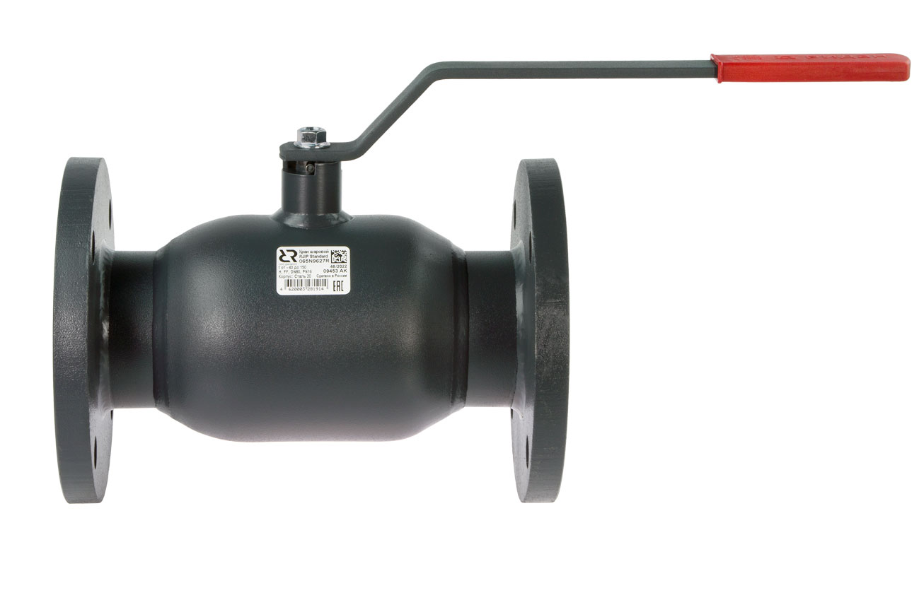 Ридан RJIP Standard (Стандарт) 065N9626R — Кран шаровой FF DN65 PN16 (фланцевый, с рукояткой, стандартный проход)