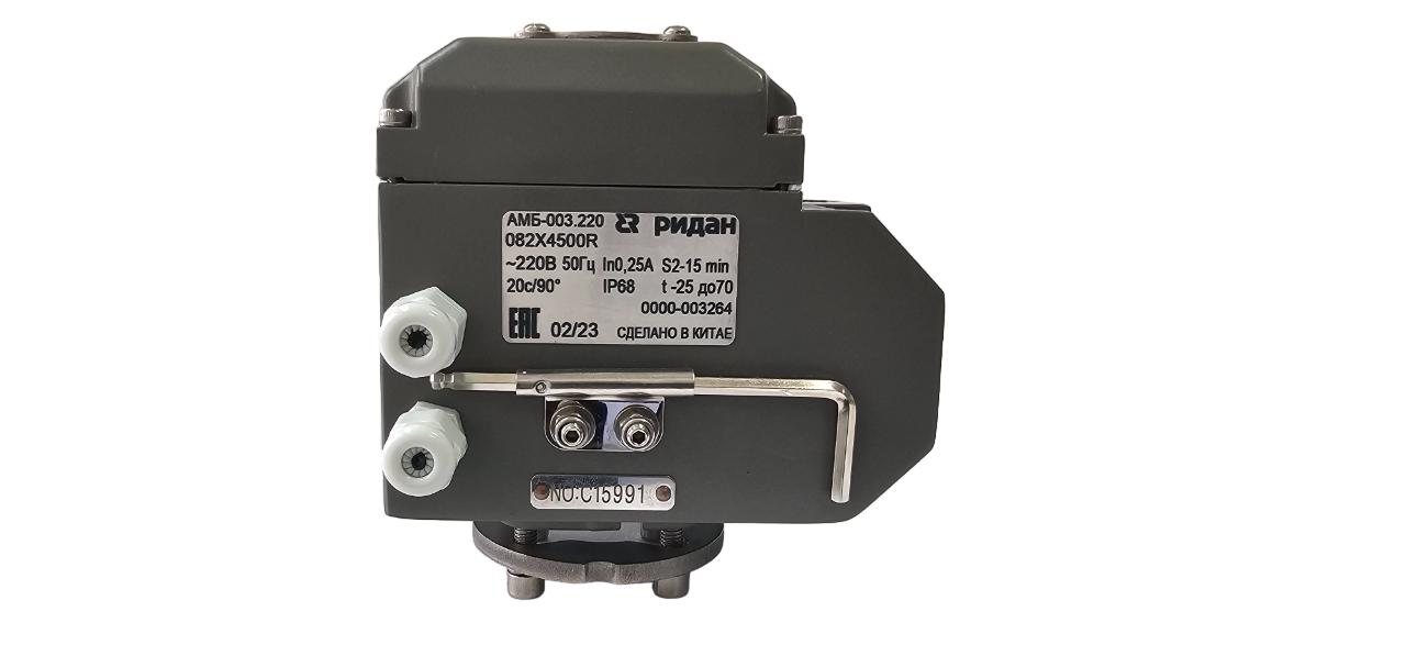 Ридан 082X4539R — Затвор дисковый PN16, DN300, диск — чугун, с электроприводом 220В