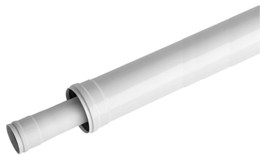 Коаксиальное удлинение Baxi HT 80/125 - 1000 мм. (для Duo-tec MP 35-70 кВт) KHG 71408851-