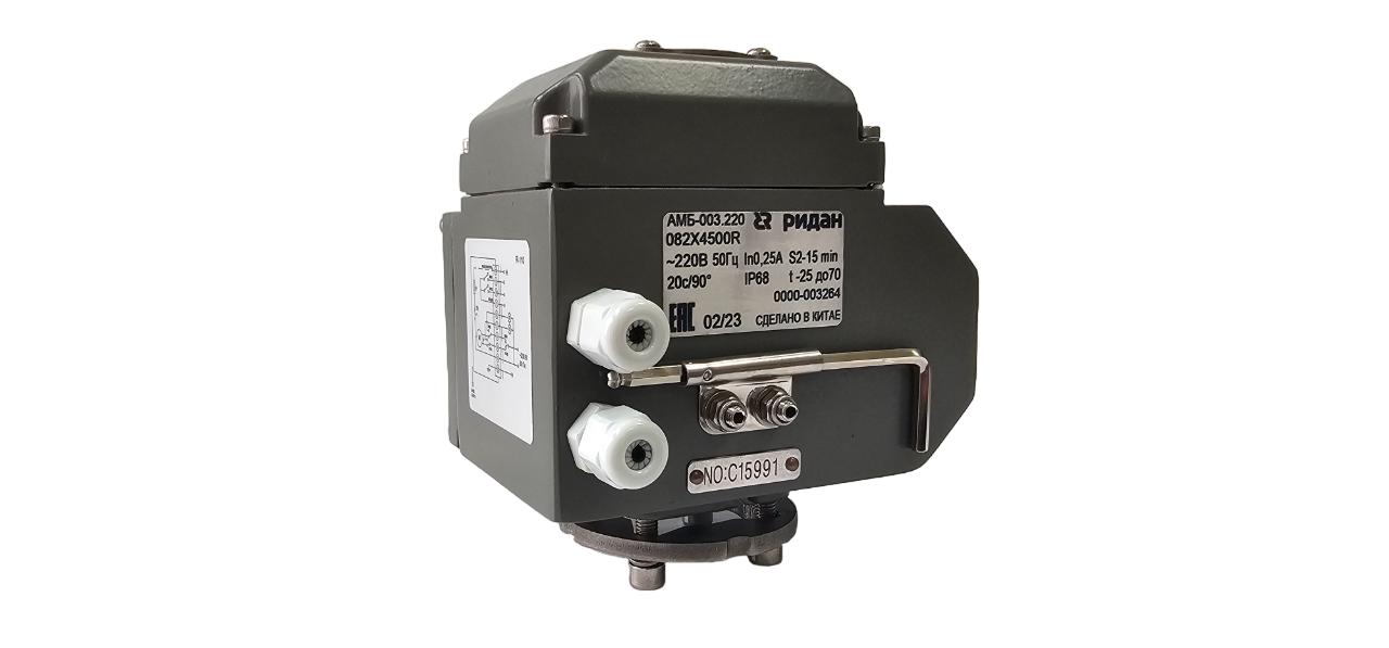 Ридан 082X4838R — Затвор дисковый ЗДМ с резьбовыми проушинами PN16, DN250, диск — чугун, с электроприводом 220В
