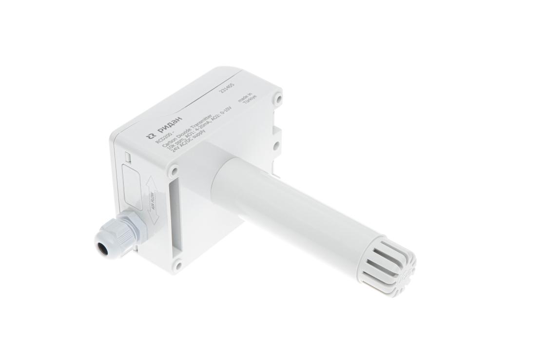 Ридан 097U0031R — Датчик (преобразователь) CO2 канальный RCD200, IP41, выходной сигнал 4-20 мА, чувствительный элемент NDIR