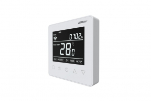 140F1141R — Терморегулятор ДЕВИ Prime (Прайм) c Wi-Fi белый IP 21, размеры 87 x 87 x 42 мм, диапазон регулирования температуры 5...40 °С