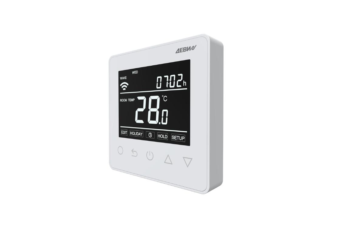 140F1141R — Терморегулятор ДЕВИ Prime (Прайм) c Wi-Fi белый IP 21, размеры 87 x 87 x 42 мм, диапазон регулирования температуры 5...40 °С