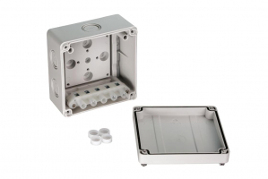 21RT0928R — Коробка распределительная Ridan M BOX (короб), 110х110х67 мм, IP66/IP67, серая