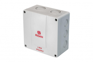 21RT0934R — Коробка распределительная Ridan L BOX (короб), 140х140х79 мм, IP66/IP67, серая