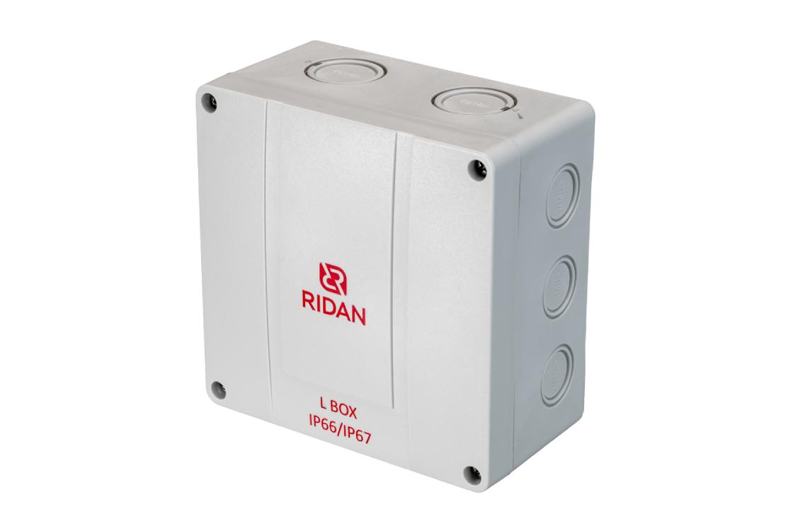 21RT0934R — Коробка распределительная Ridan L BOX (короб), 140х140х79 мм, IP66/IP67, серая