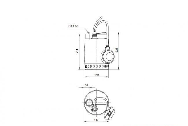 Дренажные насосы Grundfos Unilift KP 250-A1