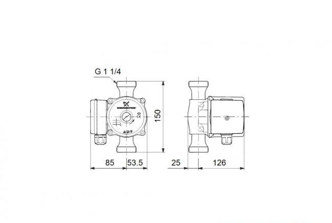 Насос  Grundfos UP 20-45 N