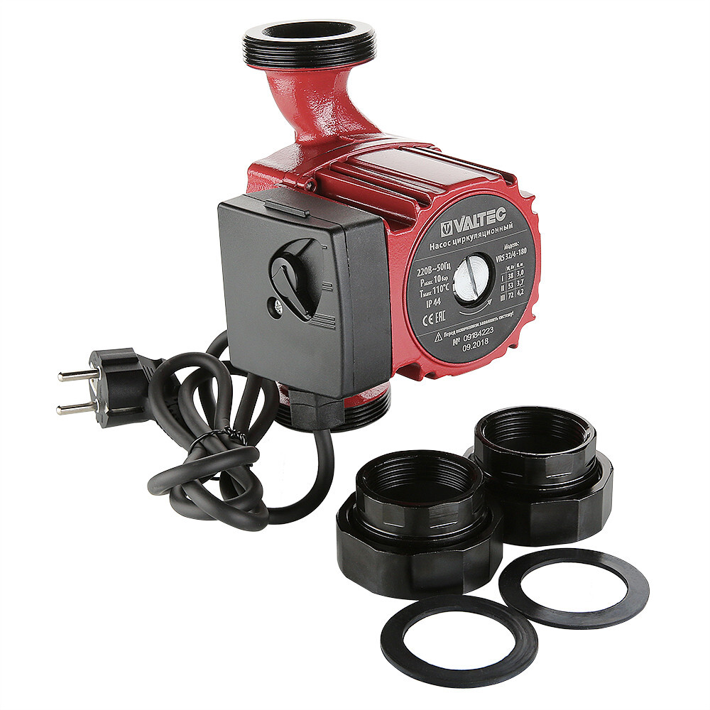 Циркуляционный насос Valtec VRS 32/4-180 с гайками (VRS.324.18.0)