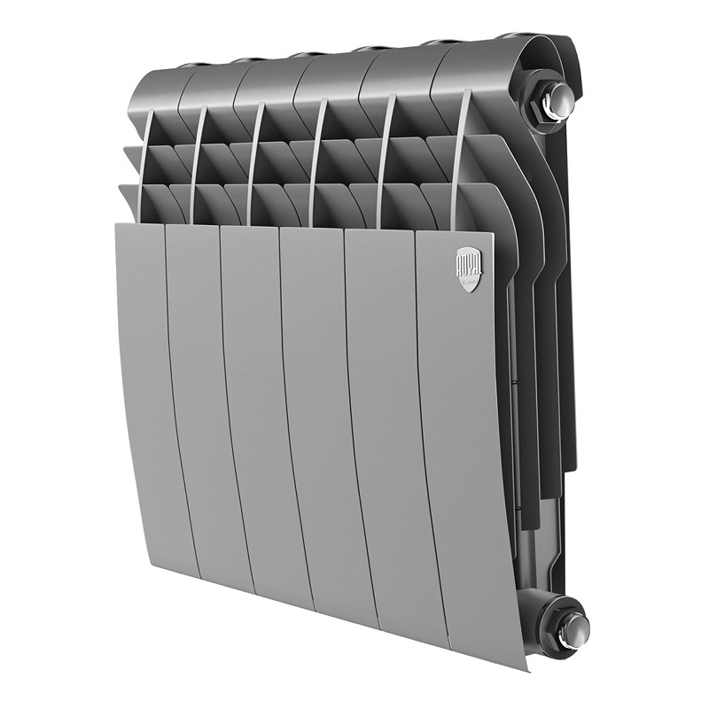 Биметаллический радиатор Royal Thermo BiLiner 350 Silver Satin - 6 секций