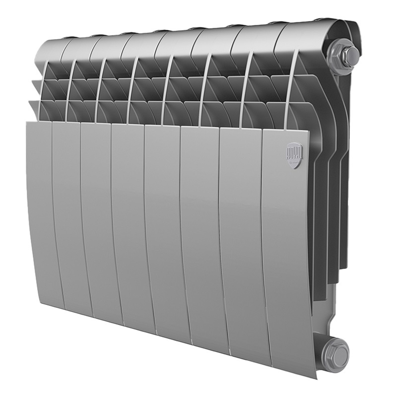 Биметаллический радиатор Royal Thermo BiLiner 350 Silver Satin - 8 секций