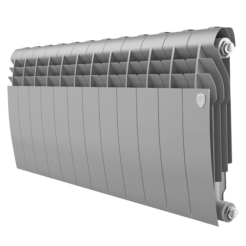 Биметаллический радиатор Royal Thermo BiLiner 350 Silver Satin - 12 секций