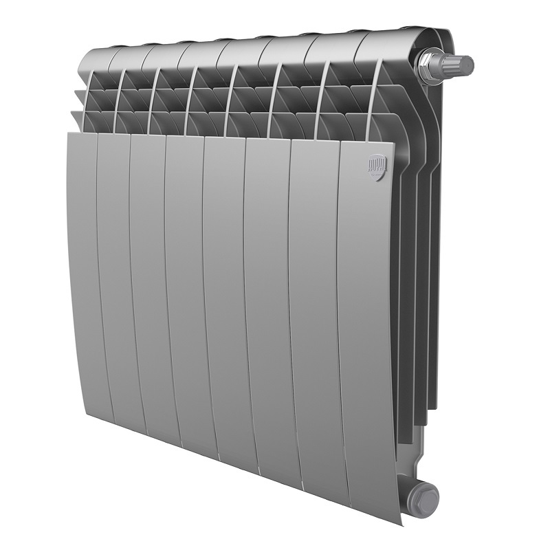 Радиатор Royal Thermo BiLiner 500 VDR Silver Satin - 8 секций нижнее подключение (правое)