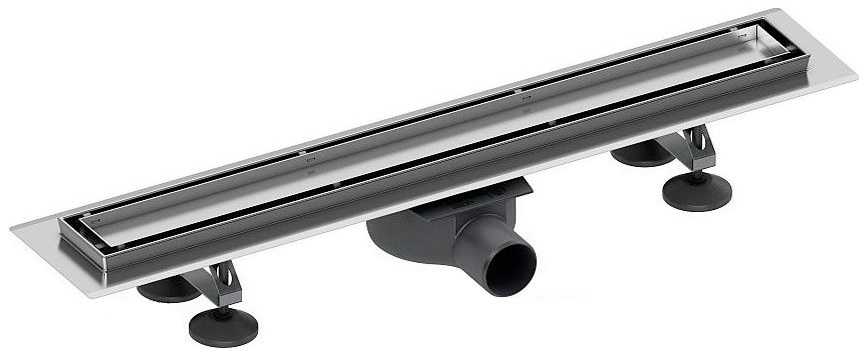 Дренажный канал TECE TECElinus 15103089 L=800 мм, 2 в 1 (tile/steel) с мембраной