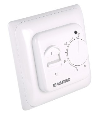 Термостат Valtec комнатный 230 В с датчиком температуры пола (арт. VT.AC602.0.0)