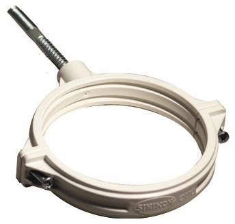 Хомут Sinikon Comfort 110 мм шумопоглощающий со шпилькой и дюбелем (арт. KPP.110.K.D)