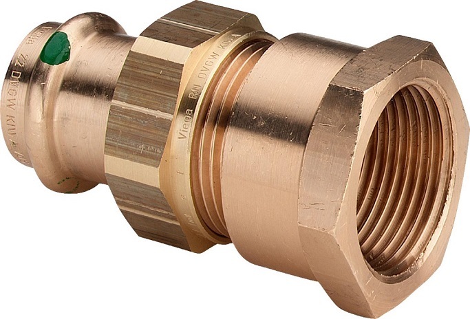 Американка пресс Viega Sanpress 22х3/4" ВР с SC-Contur (серия 2262)