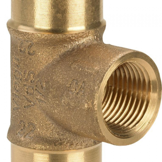 Тройник пресс Viega Sanpress 22х1/2"х22 ВР с SC-Contur (серия 2217.2)