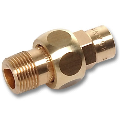 Сгон Sanha 18x3/4" НР с наружной резьбой плоское уплотнение (4331G бронзовые фитинги под пайку)
