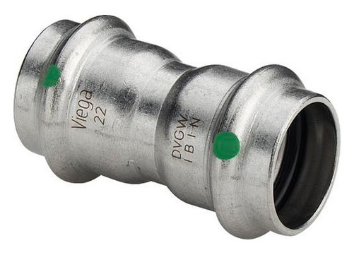 Муфта пресс Viega Sanpress Inox 22 мм. с SC-Contur нерж. сталь (серия 2315) арт. 436179