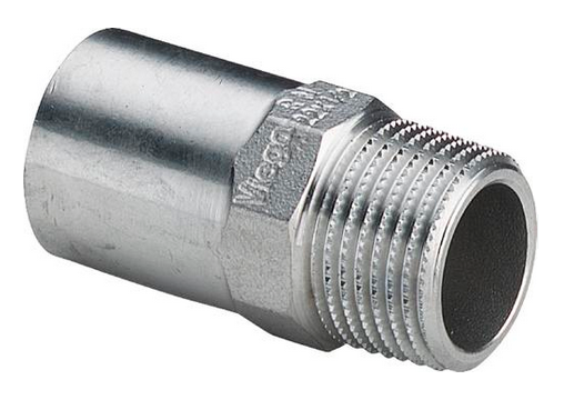 Переходная вставка Viega Sanpress Inox 22x3/4" НР нерж. сталь (серия 2311.1) арт. 436742