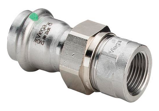 Разъемное соединение Viega Sanpress Inox 22х3/4" ВР с SC-Contur нерж. сталь (серия 2362) арт. 437503