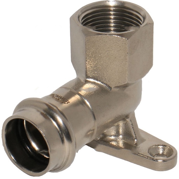 Водорозетка пресс Rommer 18x1/2" ВР с внутренней резьбой из нержавеющей стали (RSS-0011-001812)