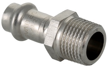 Соединитель Valtec 22х3/4" НР (пресс-фитинги из нерж. стали серии VTi.901.I)