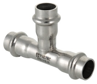 Тройник пресс Valtec 22х15х22 мм (пресс-фитинги из нерж. стали серии VTi.931.I)