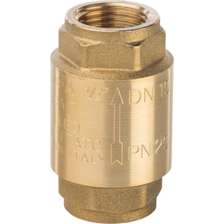 Клапан обратный Stout 3/4" пружинный муфтовый с металлическим седлом (SVC-0011-000020)