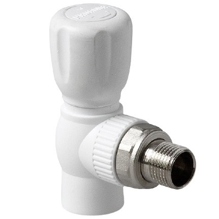 Кран шаровый угловой Pro Aqua 20х1/2" для радиатора полипропиленовый