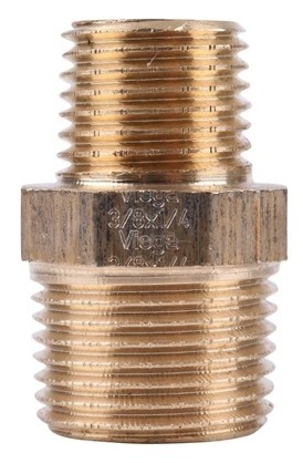 Viega ниппель переходной (бронза) 3/4" х 1/2"
