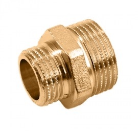 Нипель переходной Stout 1"1/4x3/4" НР/НР с наружной резьбой латунный SFT-0003-011434