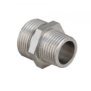 Нипель переходной Stout 1"1/4x1/2" НР/НР с наружной резьбой никелированный латунный SFT-0004-011412