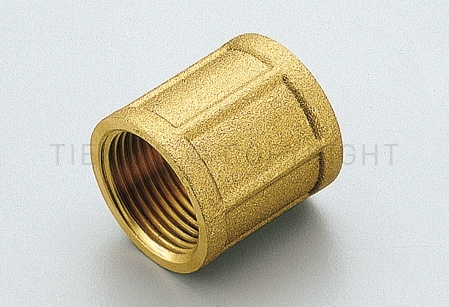 Муфта латунная Tiemme 1"1/4x1"1/4 ВР с внутренней резьбой фитинг 1500122