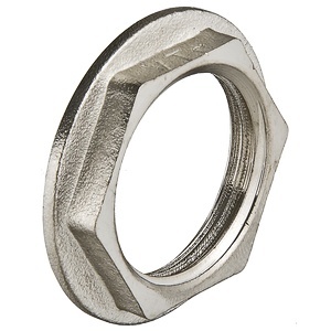 Контргайка Valtec 1 1/4" с ребордой латунная никелированная VTr.655.N.0007