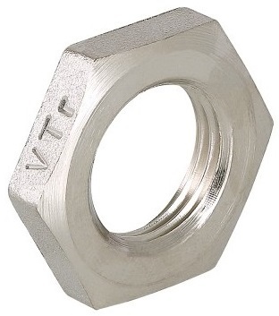 Контргайка Valtec 1 1/4" ГОСТ латунная никелированная VTr.656.N.0007