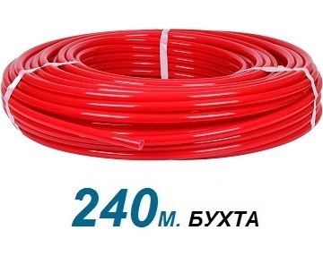 Труба красная Rommer 16х2.0 из сшитого полиэтилена PE-Xa/EVOH в бухте 240 м (RPX-0002-241620) - 1 м