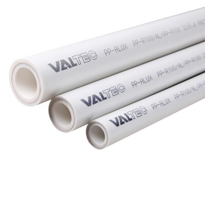 Полипропиленовая труба Valtec PP-ALUX 25 мм PN 25 армированная алюминием (VTp.700.AL25.25) 1 м