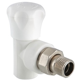 Клапан Valtec 20х1/2" со сгоном угловой полипропиленовый (VTp.718.V.02004)