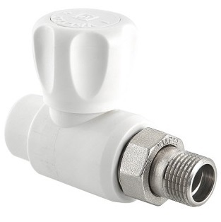 Кран шаровой Valtec 25х3/4" со сгоном прямой полипропиленовый (VTp.717.0.02505)