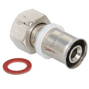 Пресс-фитинг VALTEC 16х1/2" с накидной гайкой (арт. VTm.222.N.001604)