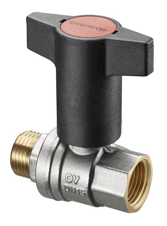 Кран шаровый Oventrop Optibal 1/2" НВ арт. 1077304 маховик пластмассовый