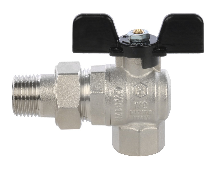 Кран шаровый Stout 3/4" ВР/НР полнопроходной угловой (бабочка) SVB-0008-000020