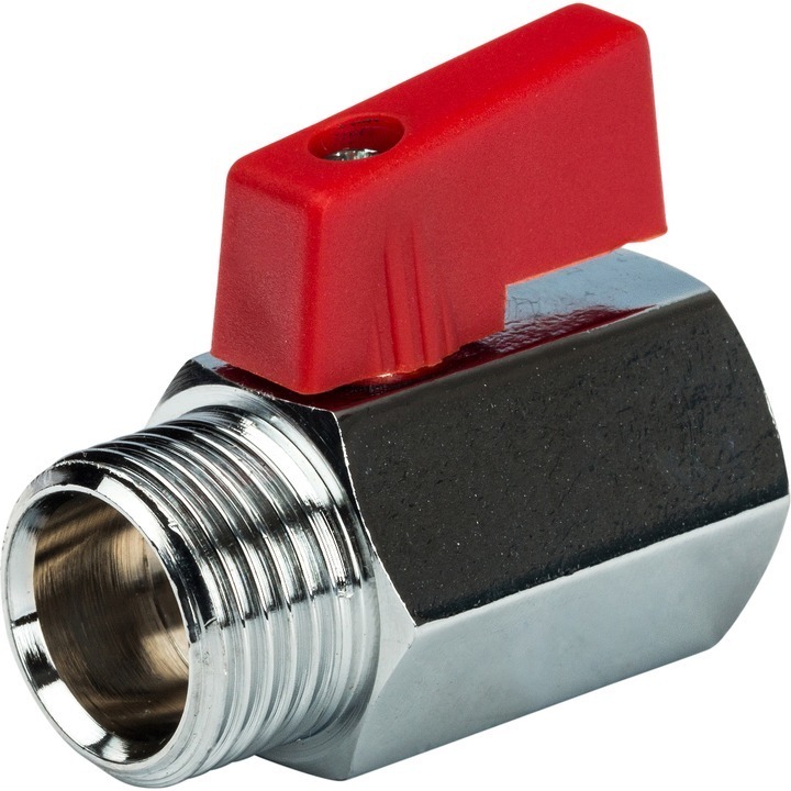 Кран шаровой мини Stout 1/2" НР/ВР муфта/резьба SVB-0022-000015