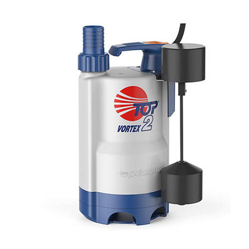 Насос дренажный Pedrollo TOP 2-VORTEX/GM (0,37 кВт, Qmax 155 л/мин, Hmax 7,6 м, кабель 5 м)
