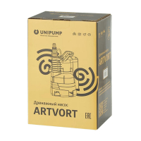 Насос дренажный UNIPUMP ARTVORT Q400B (0,4 кВт, Hmax 5 м, Qmax 150 л/мин,1x230В, кабель 10м)