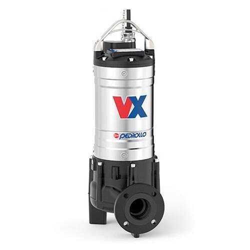 Насос фекальный Pedrollo VX 75/80 - 5,5 кВт (3x380 В, Qmax 1800 л/мин, Hmax 22 м, кабель 10 м)